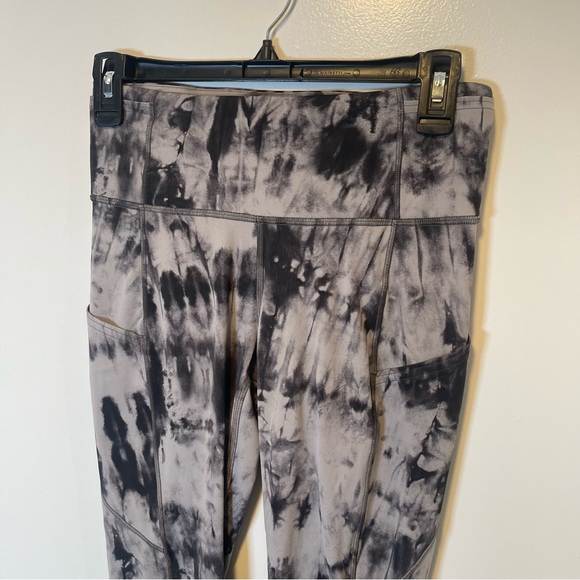 Lululemon Fast and Free Tight II 25" *Game Day Dark Chrome Black women's size 6‎ - Picture 2 of 6